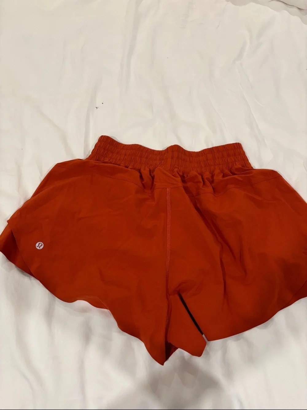 Women’s Rust Orange Athletic Shorts - Picture 3 of 3
